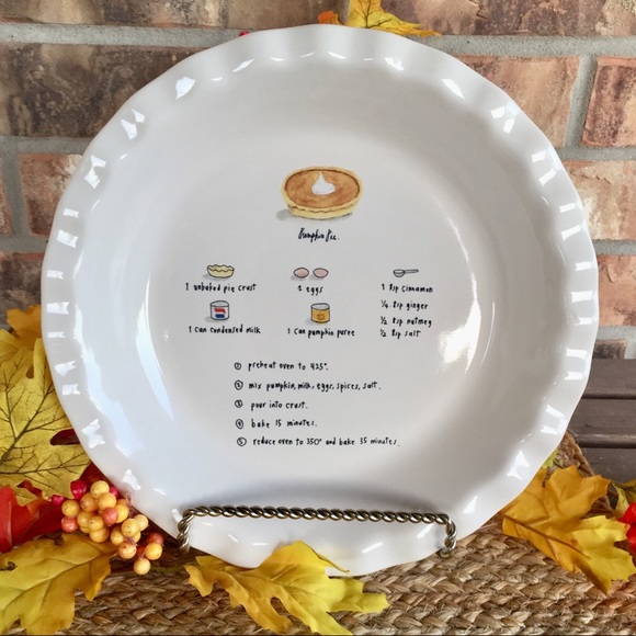 Rae Dunn Other - Rae Dunn Pumpkin Pie Plate